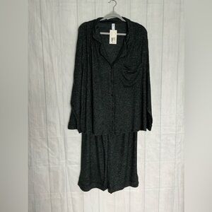 Stars Above Charcoal Pajama Set